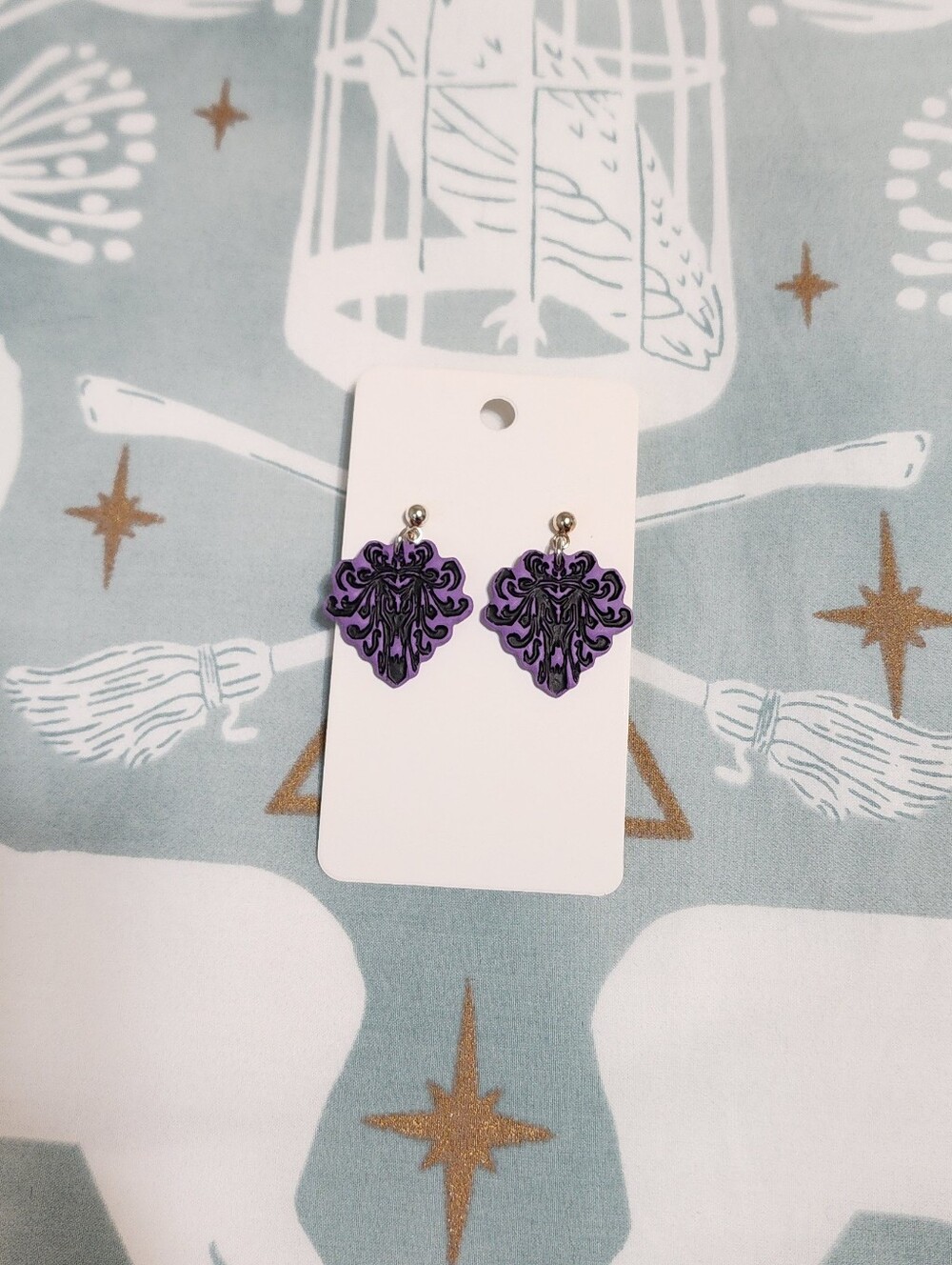 Haunted Wallpaper Earrings Handmade